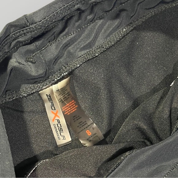 🟢5/$25  Zero Posur Swimwear Shorts Swimsuit Bathing Suit Bottom - Black - Picture 5 of 9